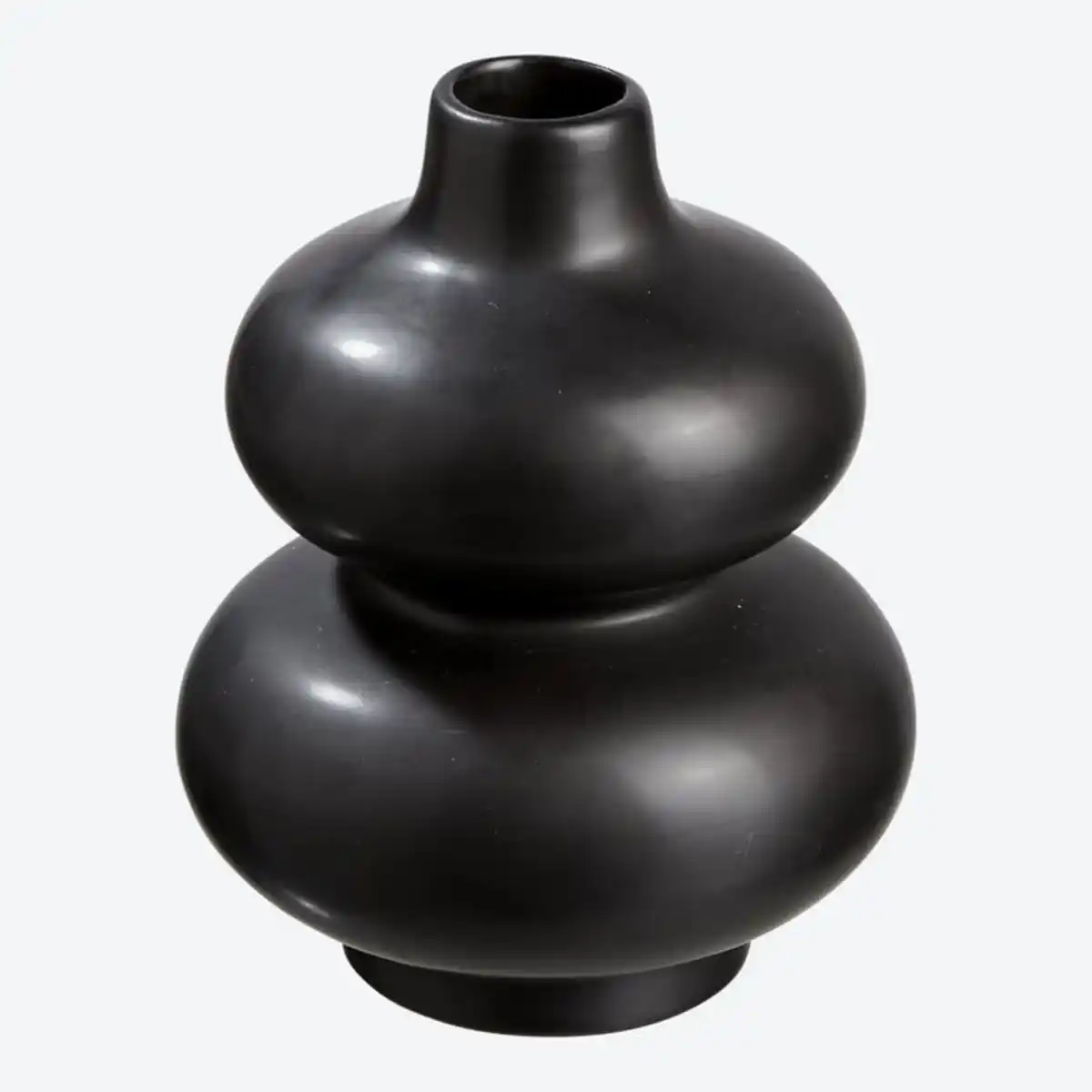 Bild 1 von Vase aus Keramik, ca. 11,5x11,5x15cm, Black