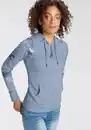 Bild 1 von KangaROOS Kapuzensweatjacke mit blumigem Druck im Hawaii-Look - NEUE KOLLEKTION, Blau|grau