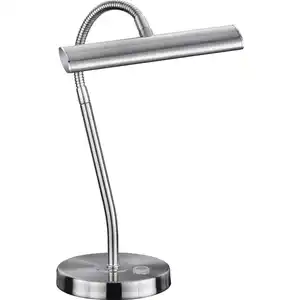 Trio Leuchten Led-Tischleuchte Curtis, Nickel, Metall, 35 cm, 4-fach schaltbar, Touch-Schalter (on/off), Flexarm, Lampen & Leuchten, Innenbeleuchtung, Tischlampen