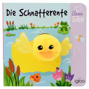 Baby Fingerpuppenbuch Die Schnatterente GELB / BUNT