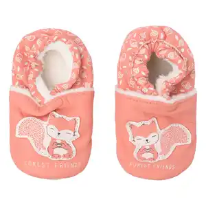 Baby Krabbelschuhe aus Leder ROSA