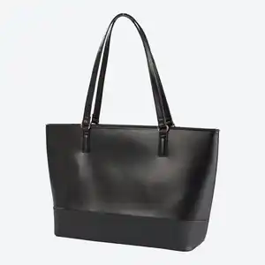 Damen-Shopper aus Kunstleder, ca. 43x30x12cm, Black