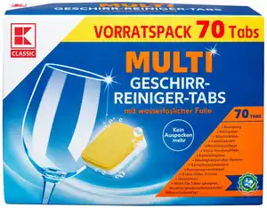 K-CLASSIC Multi-Geschirrreiniger- Tabs, 70-St-Packg.