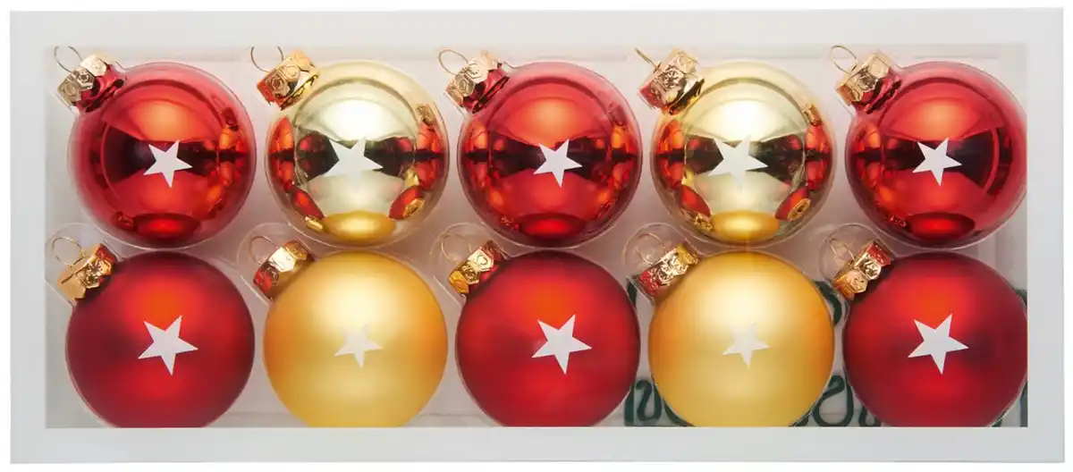 Bild 1 von LIV&BO® Weihnachtsbaumkugeln, 10-St.-Packg.