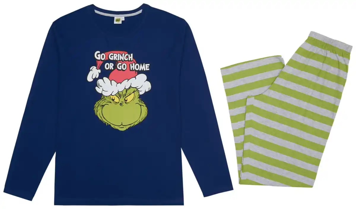 Bild 1 von Herren-Pyjama »The Grinch«, 2-teilig