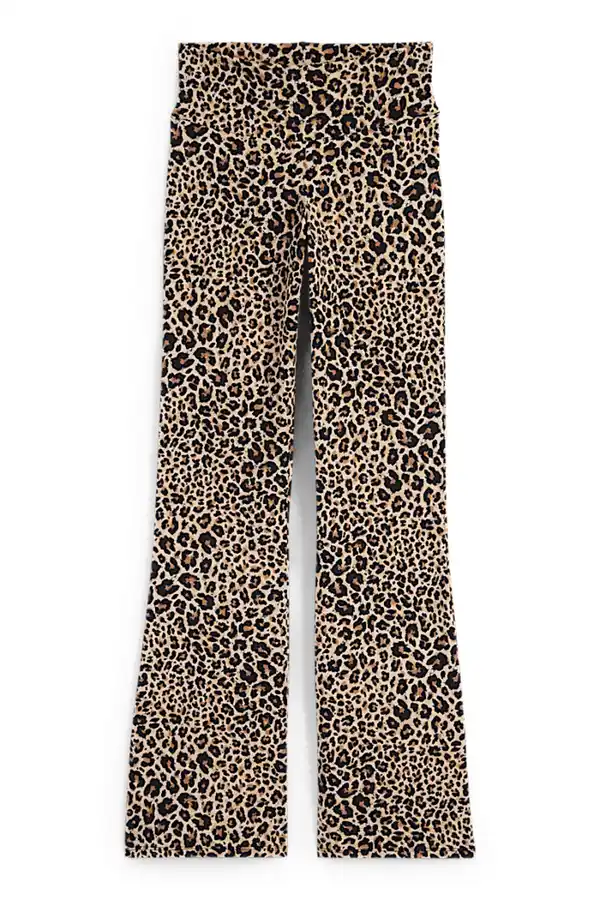 Bild 1 von C&A Flared Leggings-Leo-Print, Braun, Größe: XS