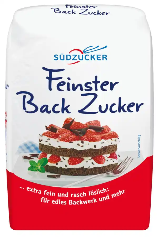 Bild 1 von SÜDZUCKER Feinster Backzucker, 1-kg-Packg.