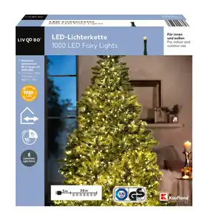 LIV&BO® LED-Lichterkette mit 1.000 warmweißen LEDs