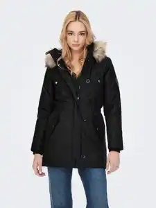 ONLY Parka ONLIRIS mit Kapuze, Schwarz