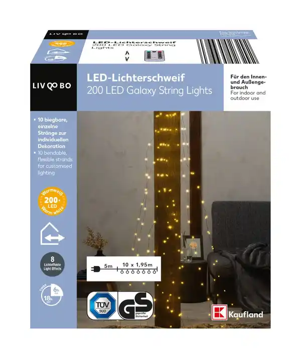 Bild 1 von LIV&BO® LED-Lichterschweif mit 200 warmweißen LEDs