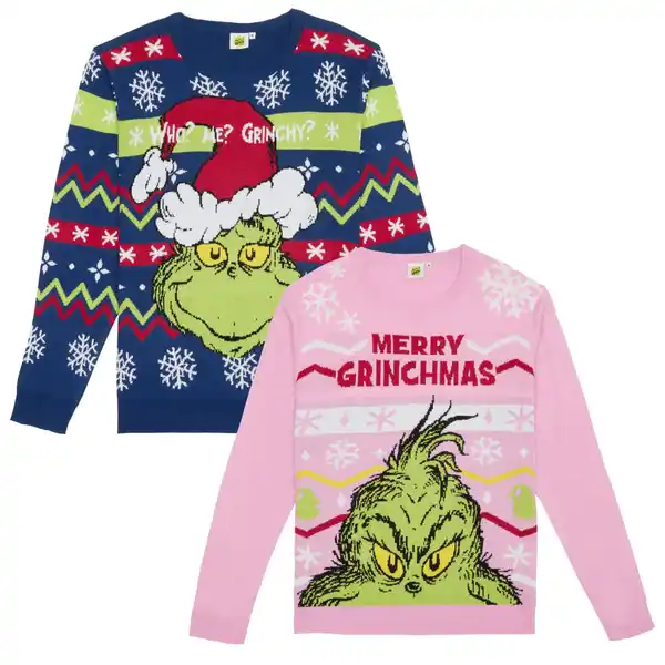 Bild 1 von Damen-Strickpullover »The Grinch«