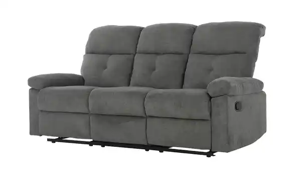 Bild 1 von Einzelsofa Microfaser grau 189 cm - Relaxfunktion - RIVERA