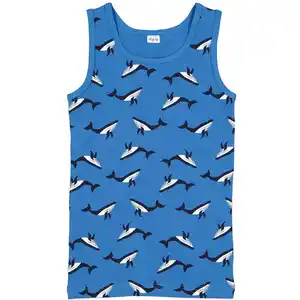 Jungen-Unterhemd, Blau, 98/104