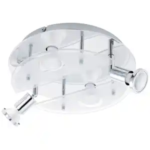 EGLO LED-Deckenleuchte »CABO-C«, GU10, inkl. Leuchtmittel in warmweiß - silberfarben