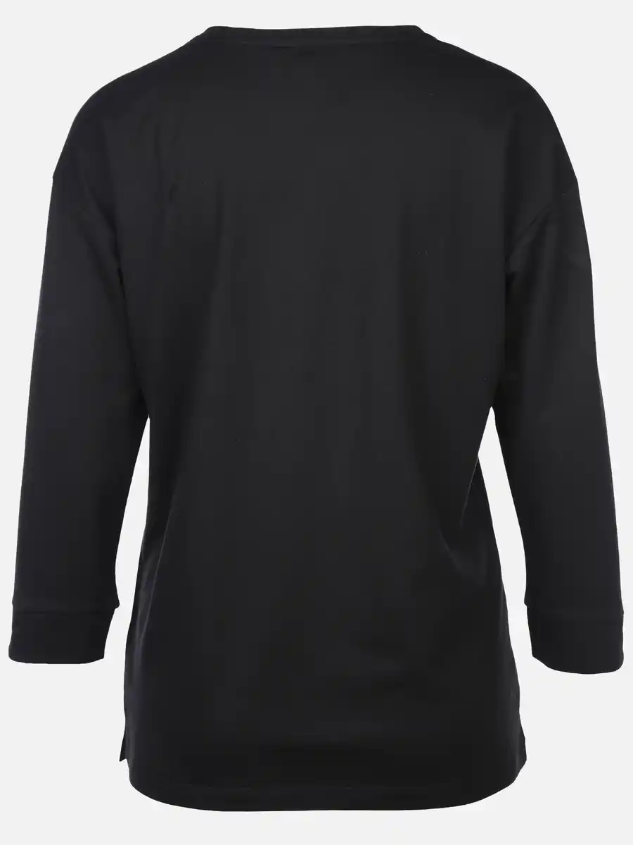 Bild 2 von Damen Shirt mit Front-Glitzerprint Schwarz