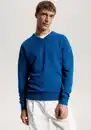 Bild 1 von Tommy Hilfiger V-Ausschnitt-Pullover PIMA ORG CTN CASHMERE V NECK, Blau