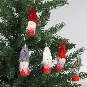 Weihnachtsbaum-Anhänger Wichtel 5er-Set