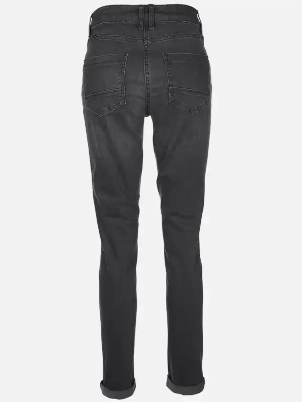 Bild 2 von Damen Jeans Slim Fit "Hanna" mit Ziersteinen Schwarz
