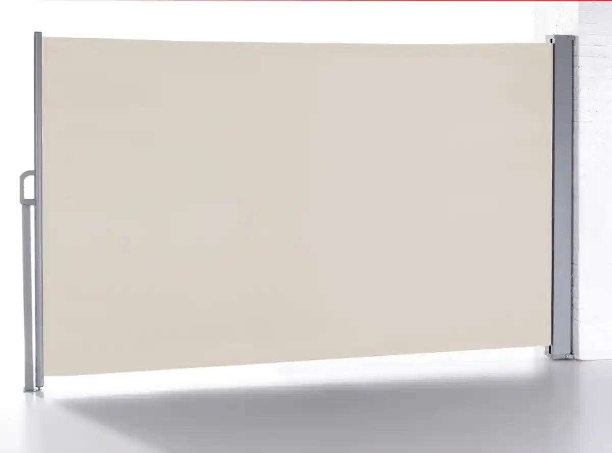 Bild 2 von Seitenmarkise Balkonmarkise aus Aluminium, ca. 4,5 x 1,6 m - Beige