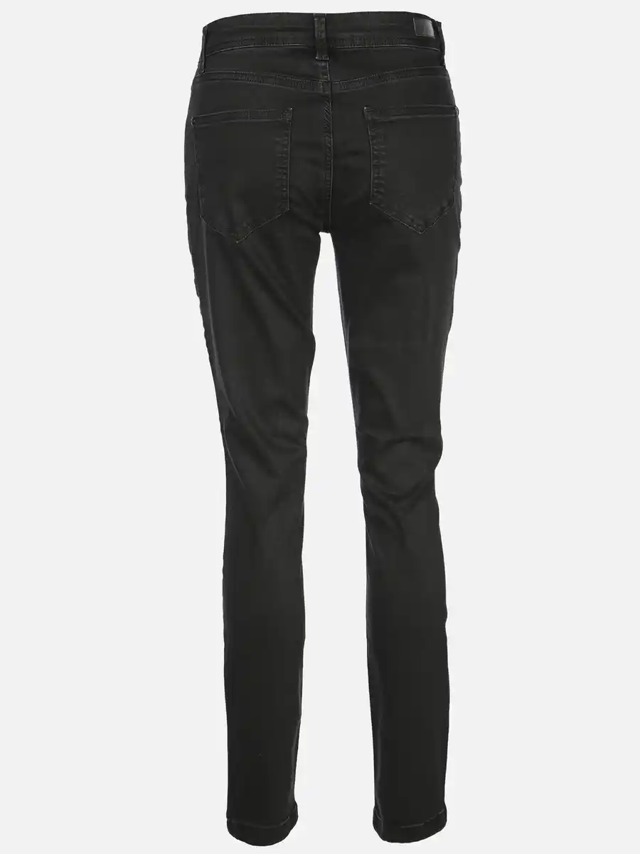 Bild 2 von Damen Jeans Slim Fit "Hanna" mit Ziersteinchen Schwarz
