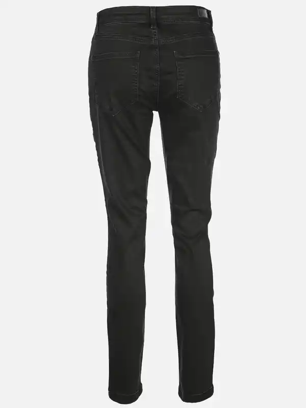 Bild 2 von Damen Jeans Slim Fit "Hanna" mit Ziersteinchen Schwarz
