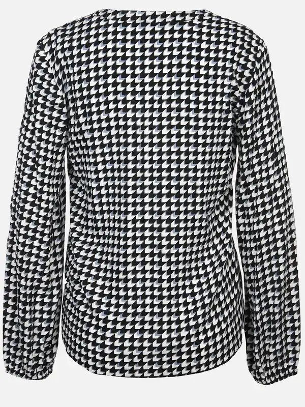 Bild 2 von Damen Langarmshirt mit Alloverprint Schwarz