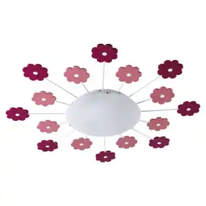 EGLO Wand-/Deckenleuchte »VIKI 1«, Stahl - rosa