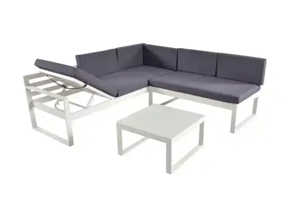 Bild 1 von Happy Home Ecklounge Set Loungeset grau & weiß