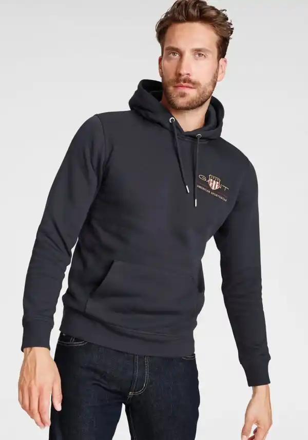 Bild 1 von Gant Kapuzensweatshirt D2. MEDIUM ARCHIVE SHIELD mit Kängurutasche, Blau