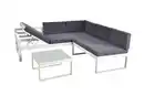 Bild 4 von Happy Home Ecklounge Set Loungeset grau & weiß