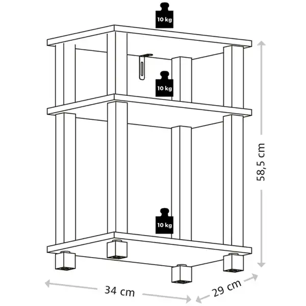 Bild 3 von Regal mit 3 Ebenen, FSC