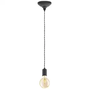 EGLO Hängeleuchte »YORTH«, E27, ohne Leuchtmittel - schwarz