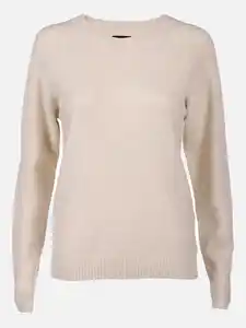 Vero Moda VMDOFFY LS O-NECK BLO Pullover Weiß