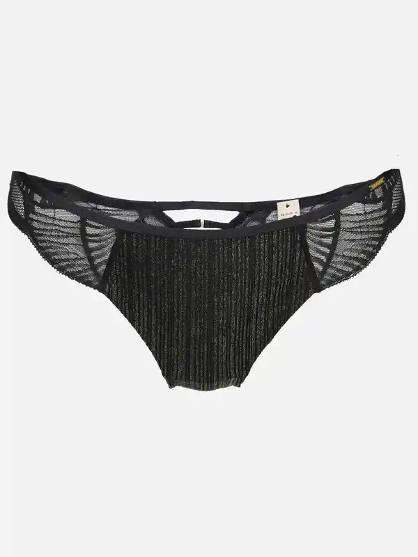 Bild 1 von Damen Slip mit Spitze im 2er Pack Schwarz