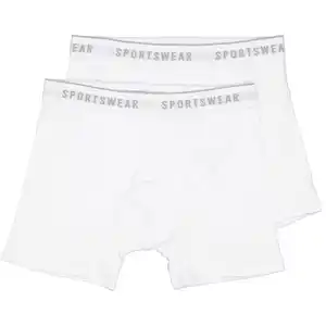 Herren Boxershorts 2er-Pack, Weiß, S