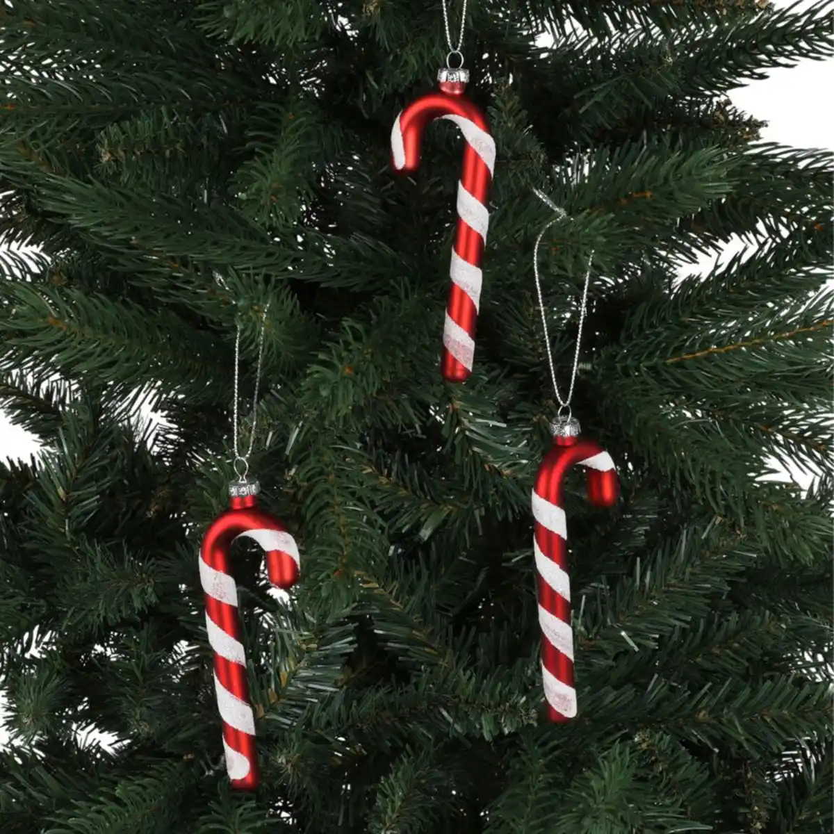 Bild 1 von Weihnachtsbaum-Anhänger Zuckerstangen 3er-Set