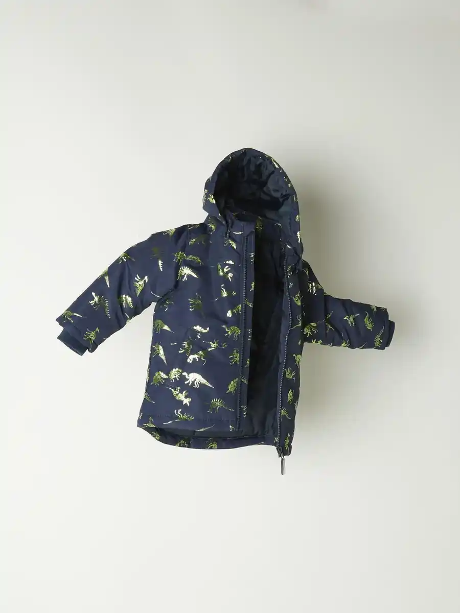 Bild 4 von Jungen Jacke mit Dinosaurier-Print Blau