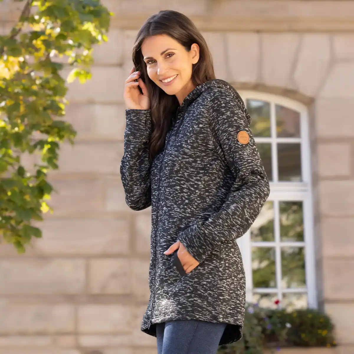 Bild 2 von Strickfleece-Mantel für Damen