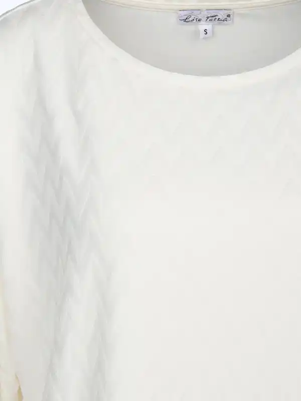 Bild 3 von Damen Jacquard Shirt mit 3/4 Arm Weiß