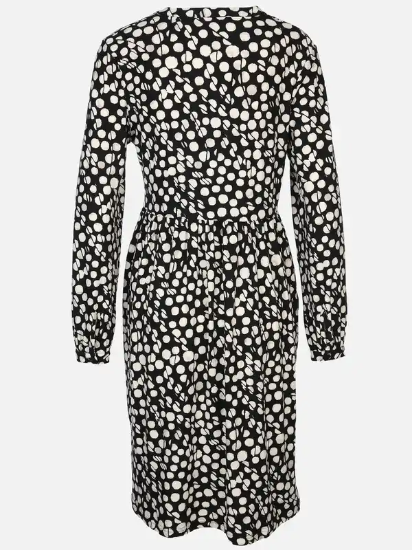 Bild 2 von Damen Jerseykleid mit Alloverprint Schwarz