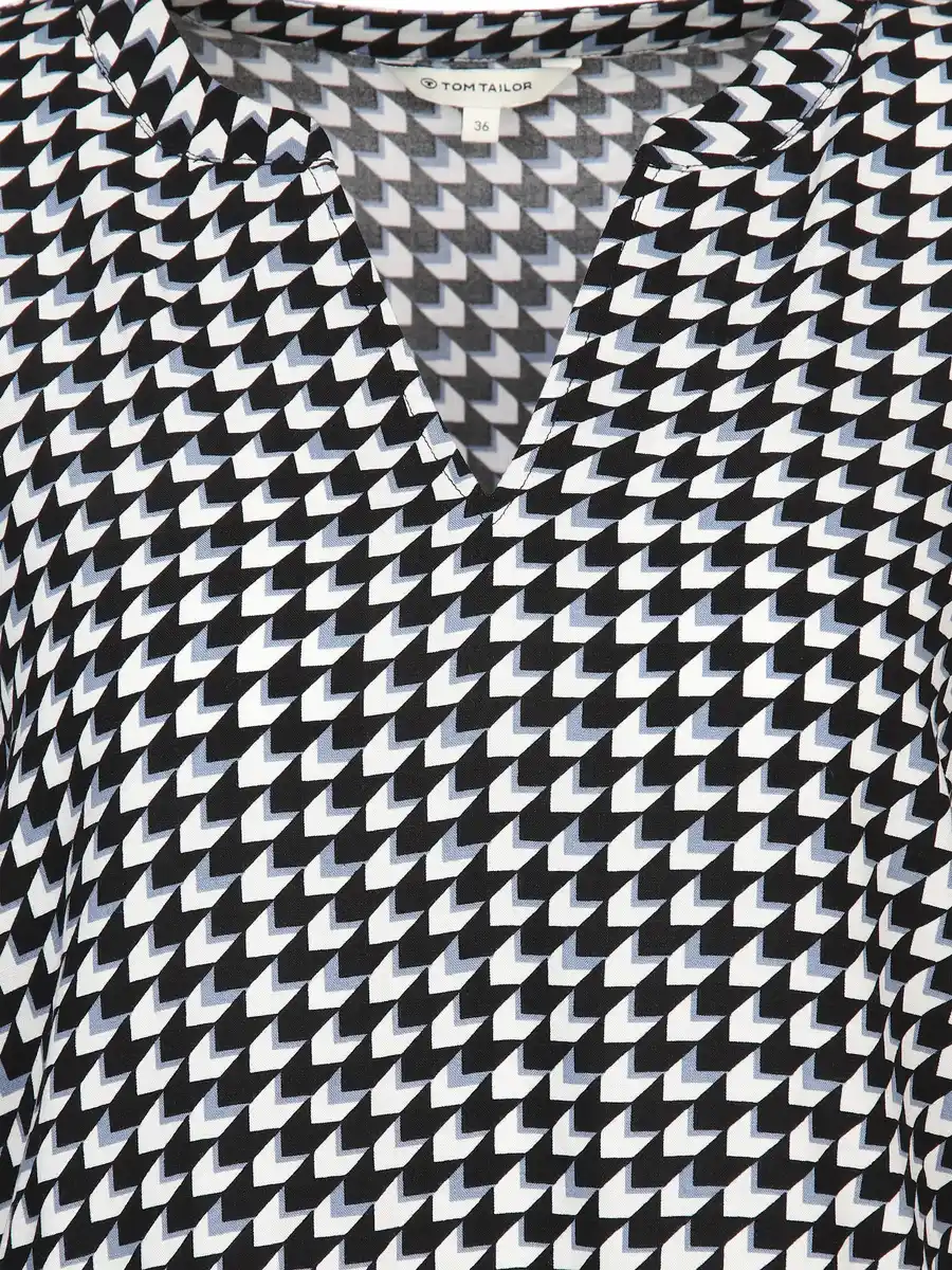 Bild 3 von Damen Schlupfbluse mit Alloverprint Schwarz