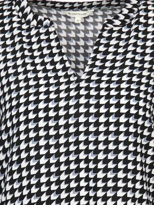 Bild 3 von Damen Schlupfbluse mit Alloverprint Schwarz