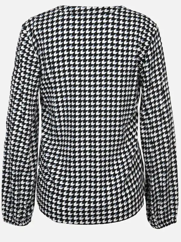 Bild 2 von Damen Schlupfbluse mit Alloverprint Schwarz