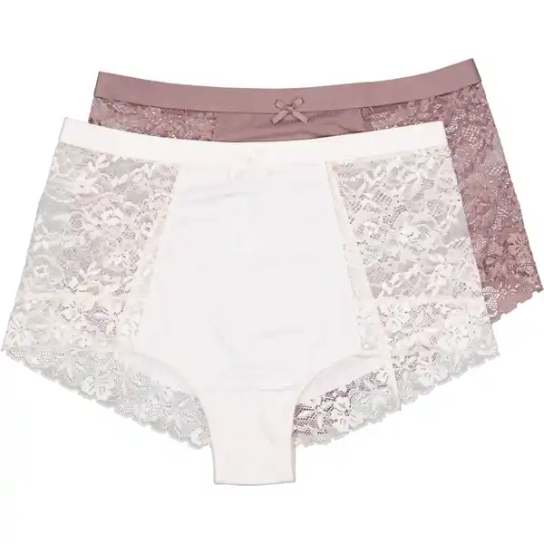 Bild 1 von Damen-Taillenslip 2er-Pack, Hellrosa/Taupe, S