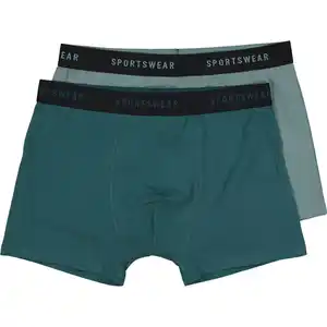 Sportswear Herren-Boxershorts 2er-Pack, Dunkelgrün, M