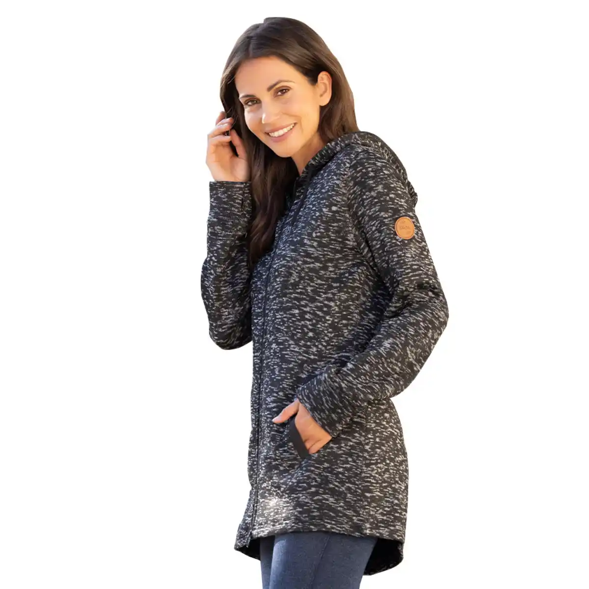 Bild 1 von Strickfleece-Mantel für Damen