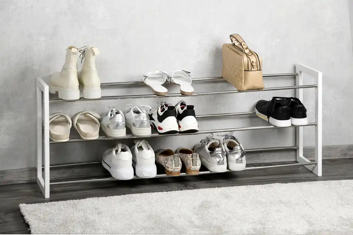 Bild 2 von Ausziehbares Schuhregal - Weiß