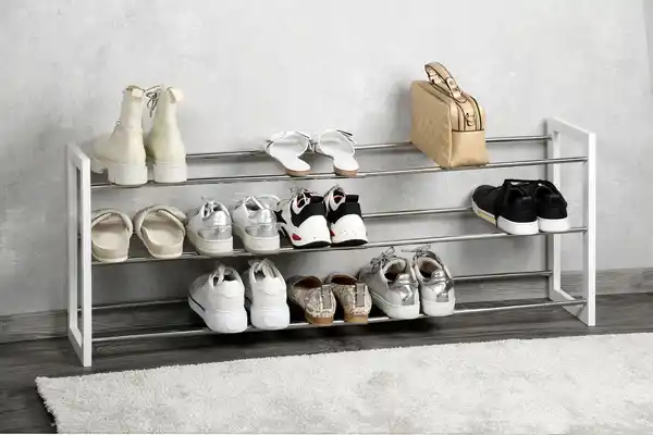 Bild 2 von Ausziehbares Schuhregal - Weiß