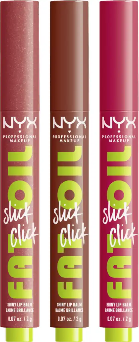 Bild 2 von NYX Professional MakeUp Lippenstift-Set Fat Oil Slick Click Trio