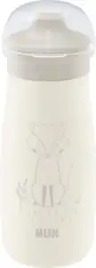 NUK Mini-Me Sip Trinkflasche Edelstahl beige 300ml, ab 9 Monate